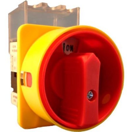 SPRINGER CONTROLS CO Springer Controls/MERZ, 40A, 3-Pole, Disconnect Switch, Red/Yellow, Front-Mount, Lockable ML1-040-AR3